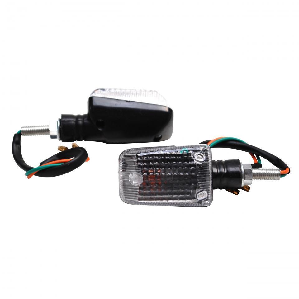 Clignotant rectangulaire à ampoule bras court noir Replay pour moto 12V 5W Neuf