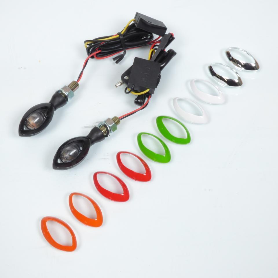 Paire de clignotant 12V à LED homologué CE Mad modèle Lucky pour moto scooter