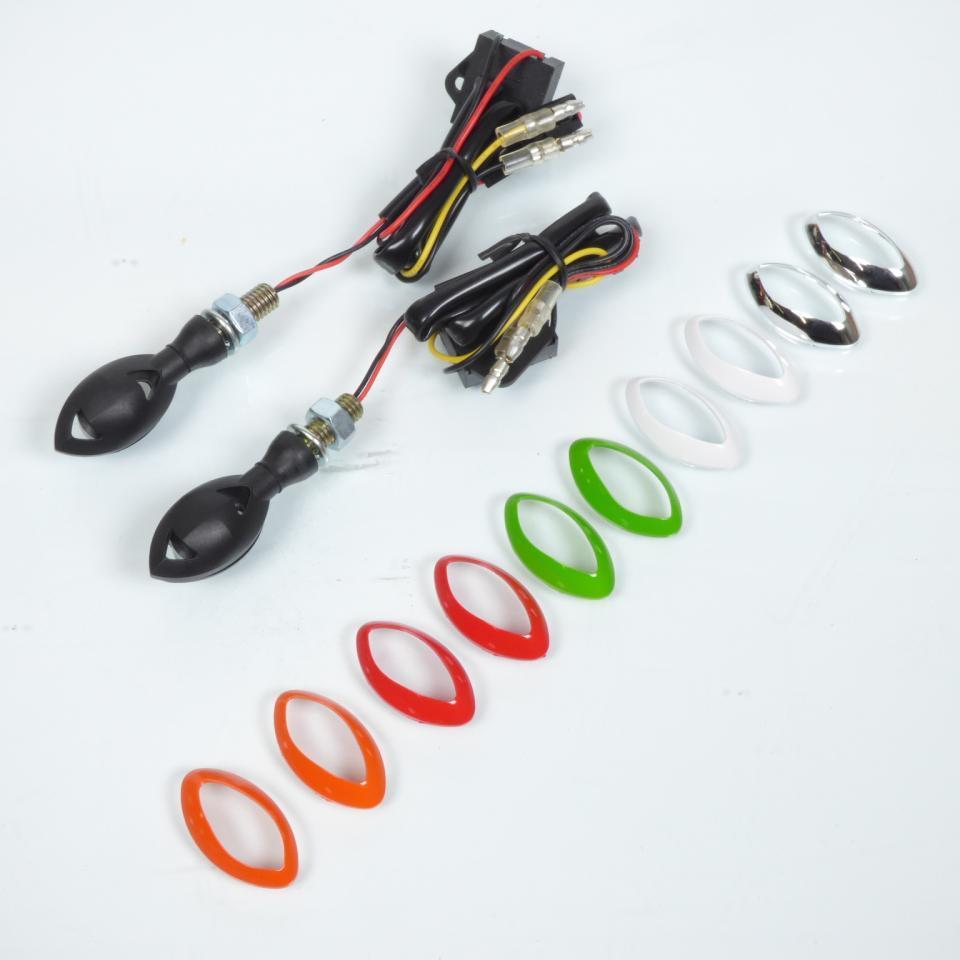 Paire de clignotant 12V à LED homologué CE Mad modèle Lucky pour moto scooter