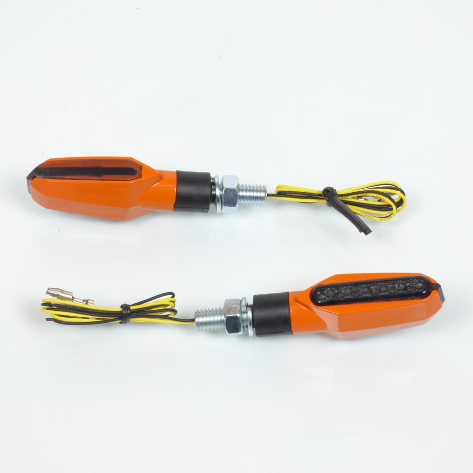 Paire de clignotant orange à LED 12V Mad Mars pour moto scooter homologué CE