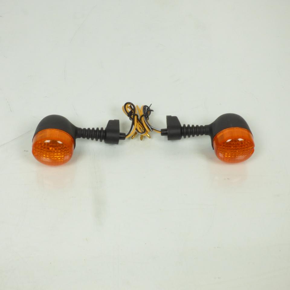 Clignotant Teknix pour scooter MBK 50 Nitro 2002 à 2012 rond orange/noir 12V 10W