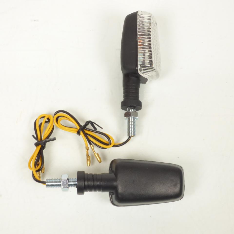 Clignotant rectangulaire à ampoule Tun'R noir pour moto 12V 10W Neuf