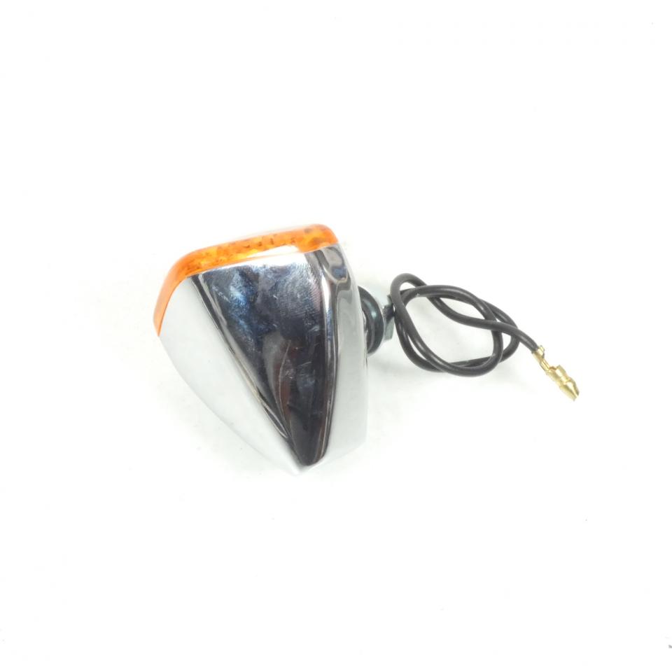 Clignotant universel diamant chromé pour deux roues moto scooter Orange Neuf