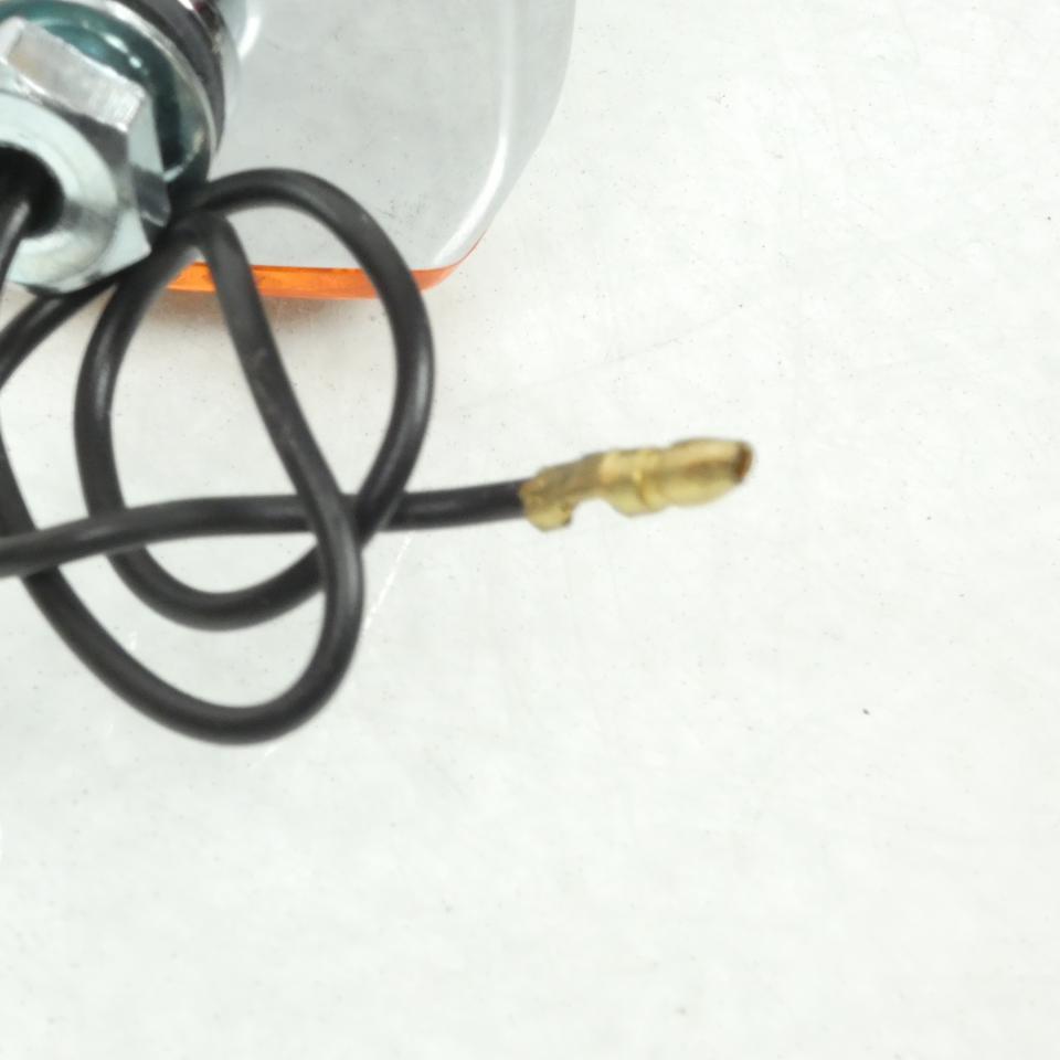 Clignotant universel diamant chromé pour deux roues moto scooter Orange Neuf