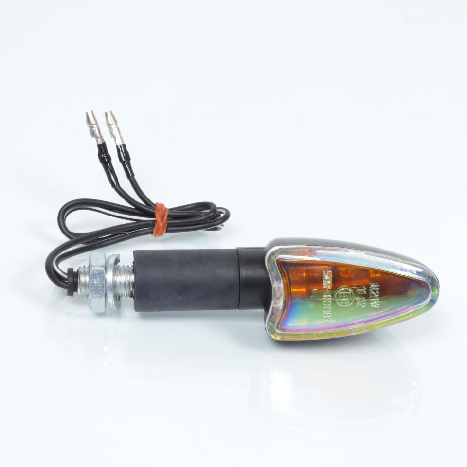 Clignotant Générique Moto NC long reflet arc en ciel 21W Neuf