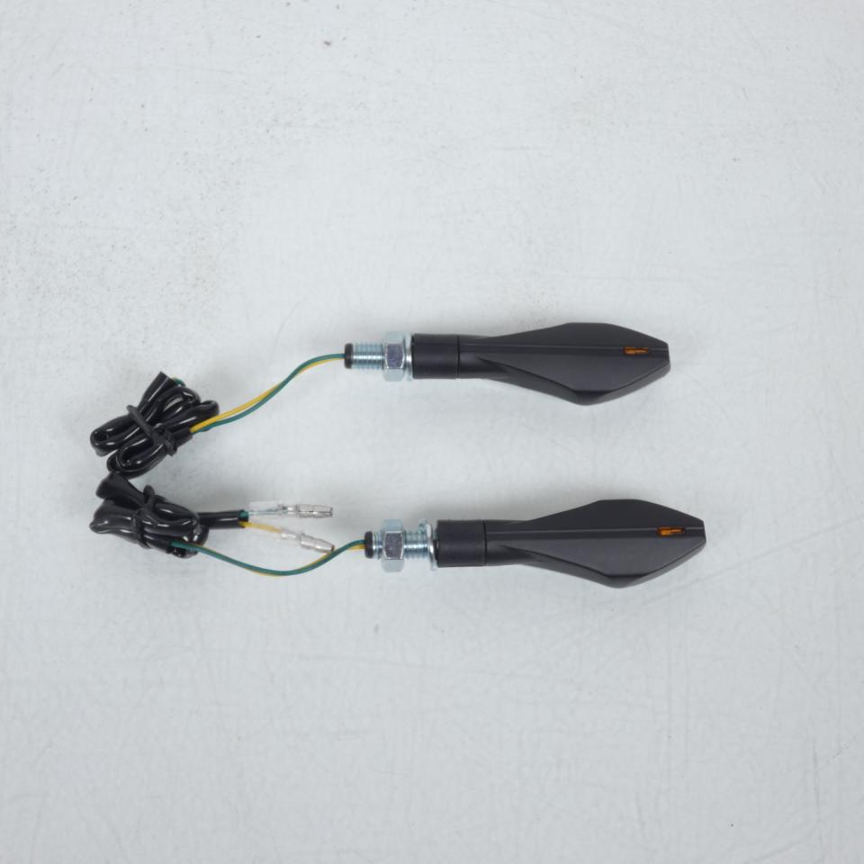 Paire Clignotant Led HUNTER Noir mat Chaft pour moto Triumph IN202 Neuf