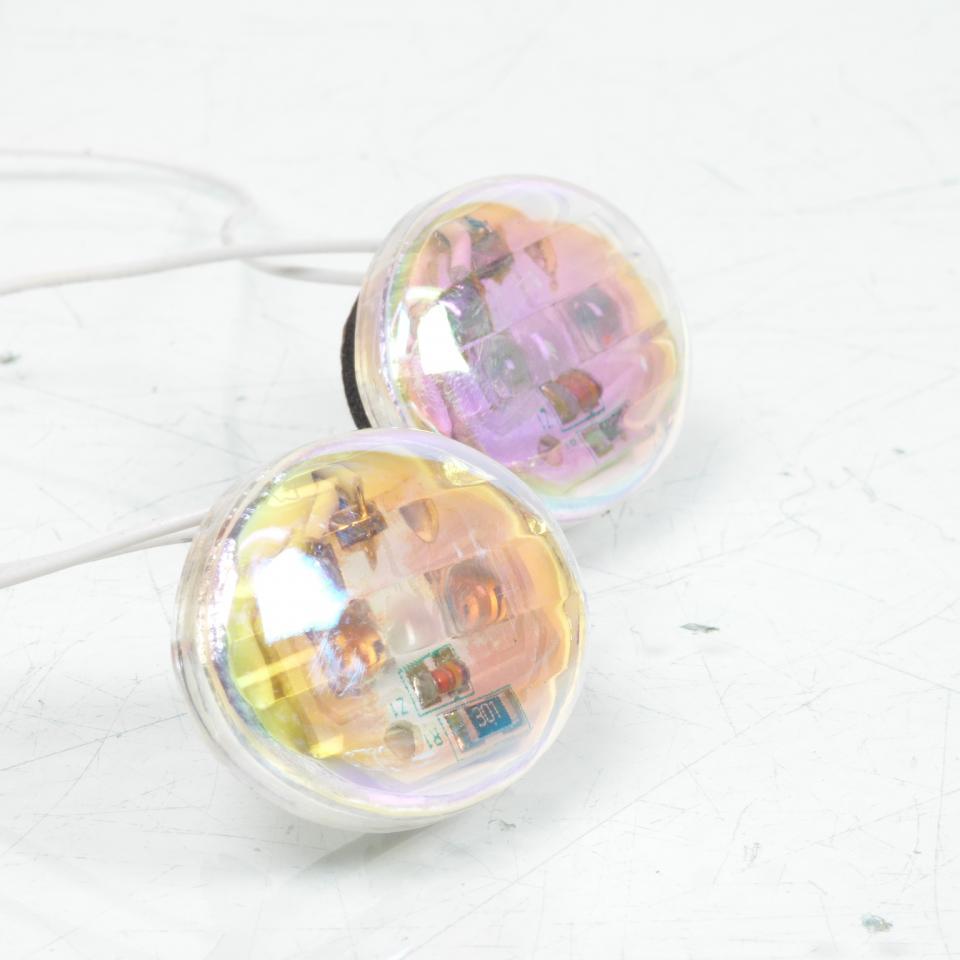Mini clignotant œil de chat iridium à LED auto pour moto scooter quad feu décoratif