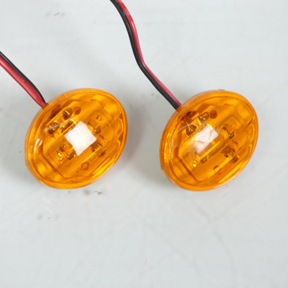 Mini clignotant œil de chat orange à LED auto pour moto scooter quad feu décoratif