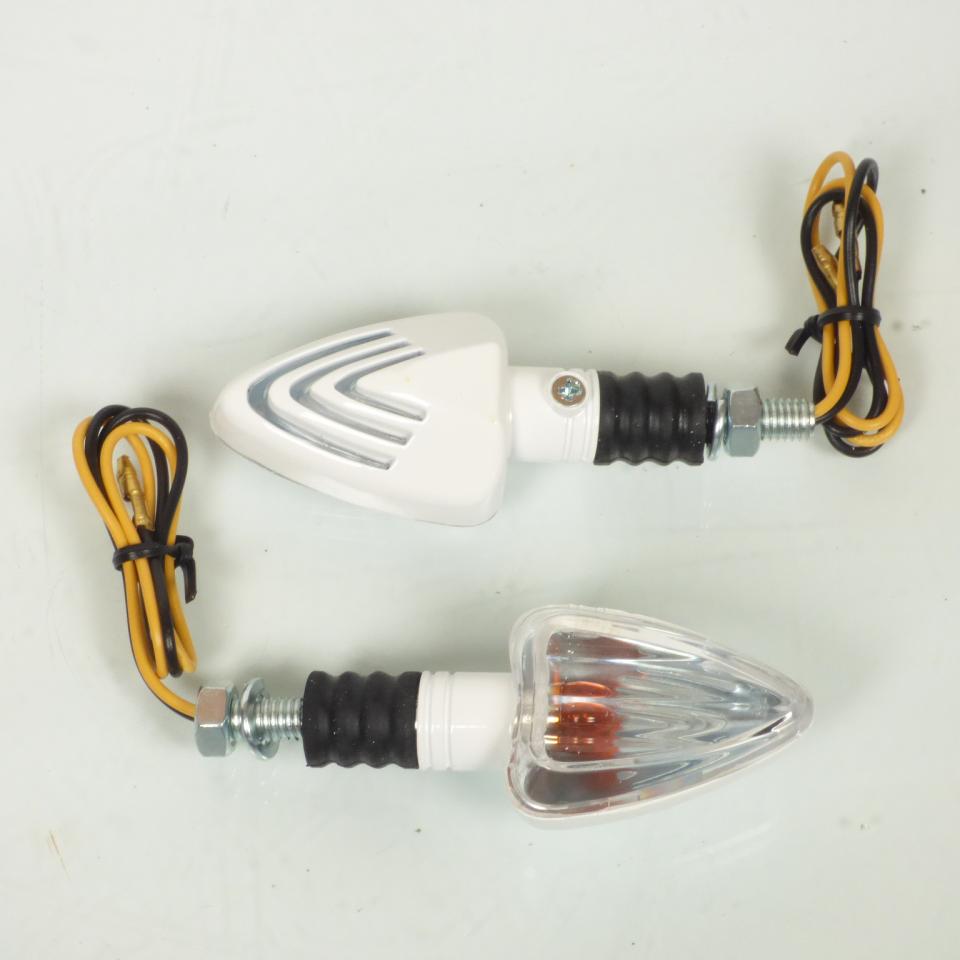 Clignotant à ampoule Replay triangle blanc 12V 10W Ø8 pour moto 50 à boite cyclo