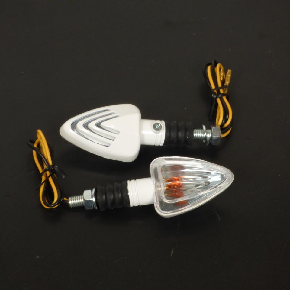 Clignotant à ampoule Replay triangle blanc 12V 10W Ø8 pour moto 50 à boite cyclo