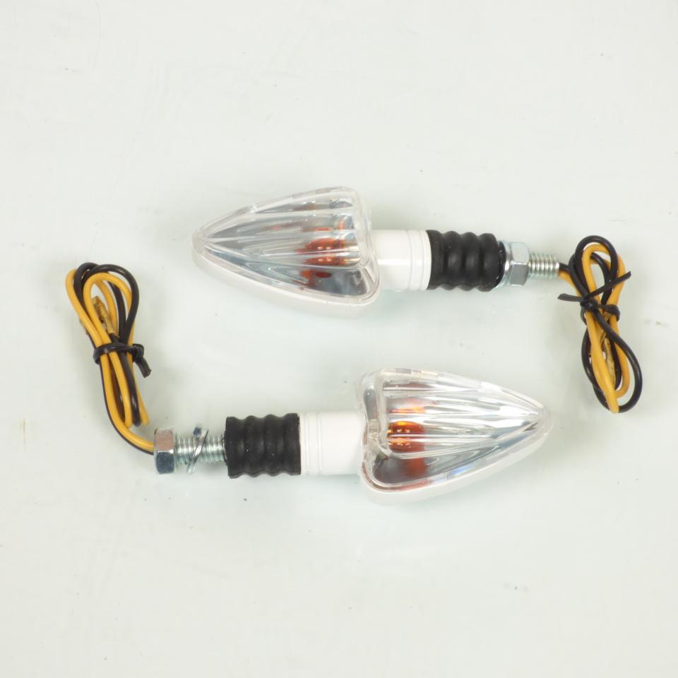Clignotant à ampoule Replay triangle blanc 12V 10W Ø8 pour moto 50 à boite cyclo