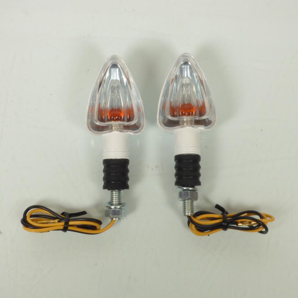 Clignotant à ampoule Replay triangle blanc 12V 10W Ø8 pour moto 50 à boite cyclo