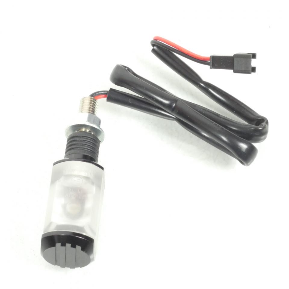 Paire Éclairage de plaque Led 12V anodisé noir  pour moto scooter M8x125 Neuf
