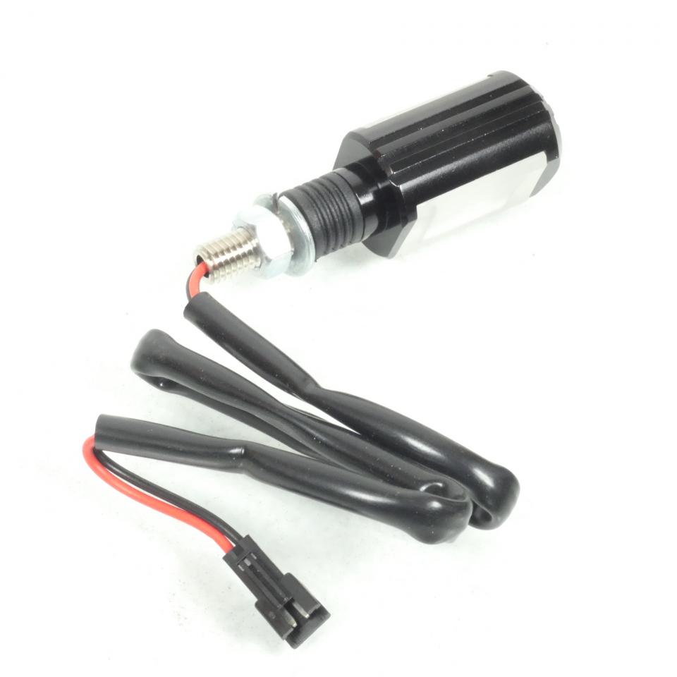 Paire Éclairage de plaque Led 12V anodisé noir  pour moto scooter M8x125 Neuf
