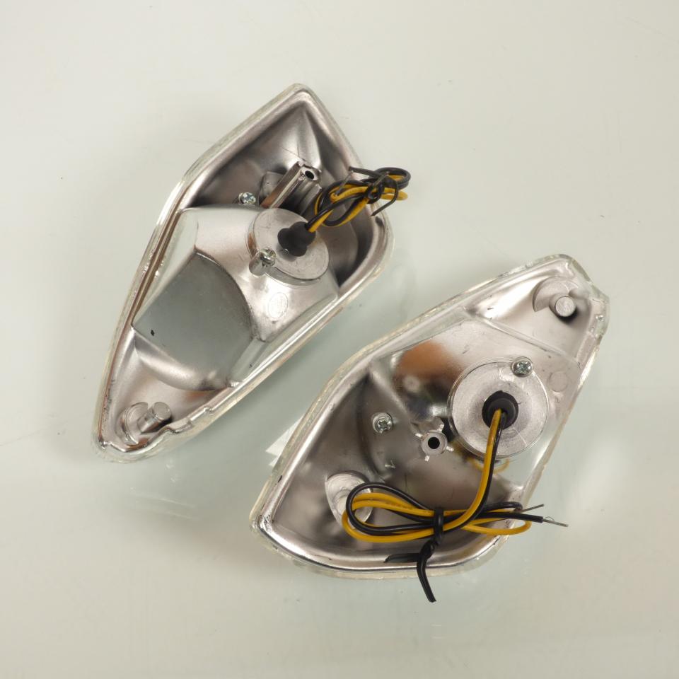 Paire de clignotant LED transparent One pour scooter MBK 50 Nitro avec centrale Neuf