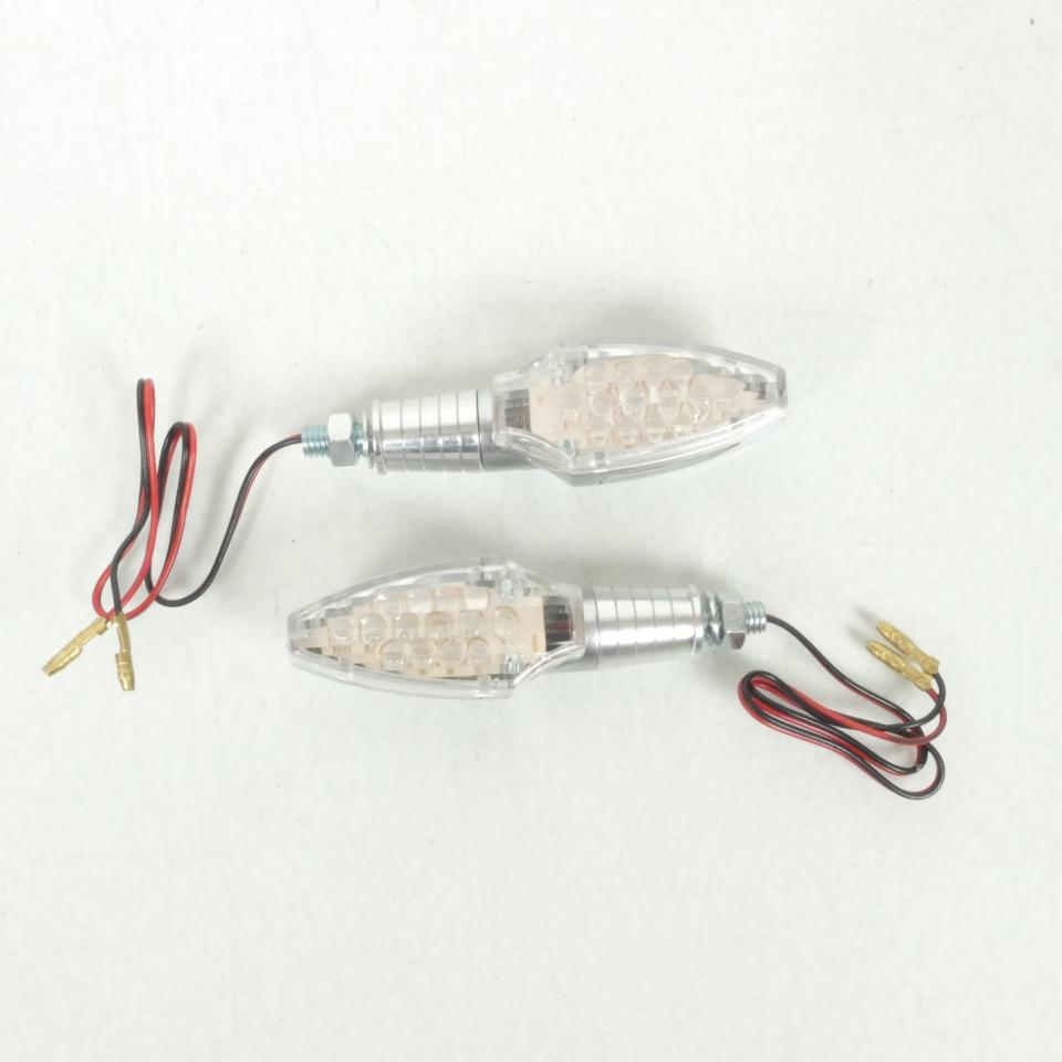 Clignotant Générique pour Deux Roues Triumph NC NC R016 ARG / Led / 12V 0.7W Paire Gris Neuf