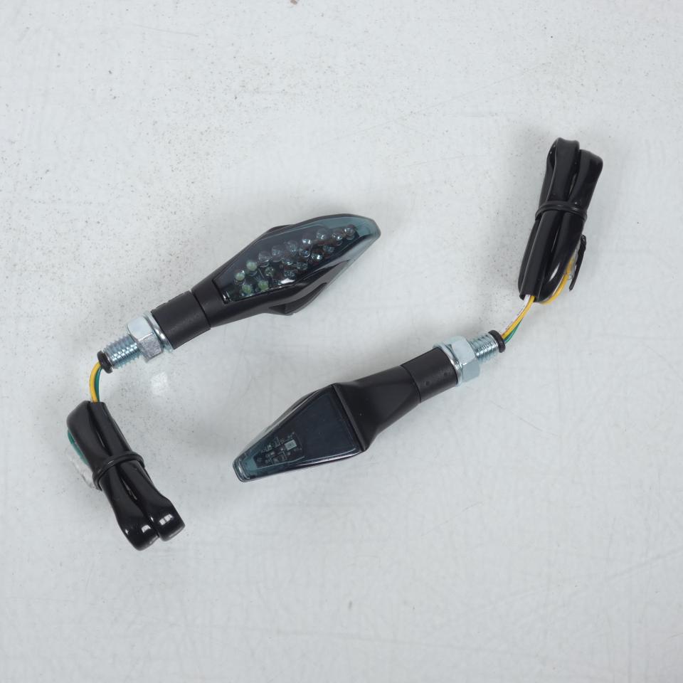 Paire de clignotant à LED noir et fumé Chaft pour moto Honda IN208