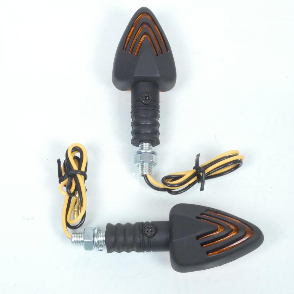 Clignotant adaptable Replay triangle noir 12V 10W pour moto 50 à boite cyclo