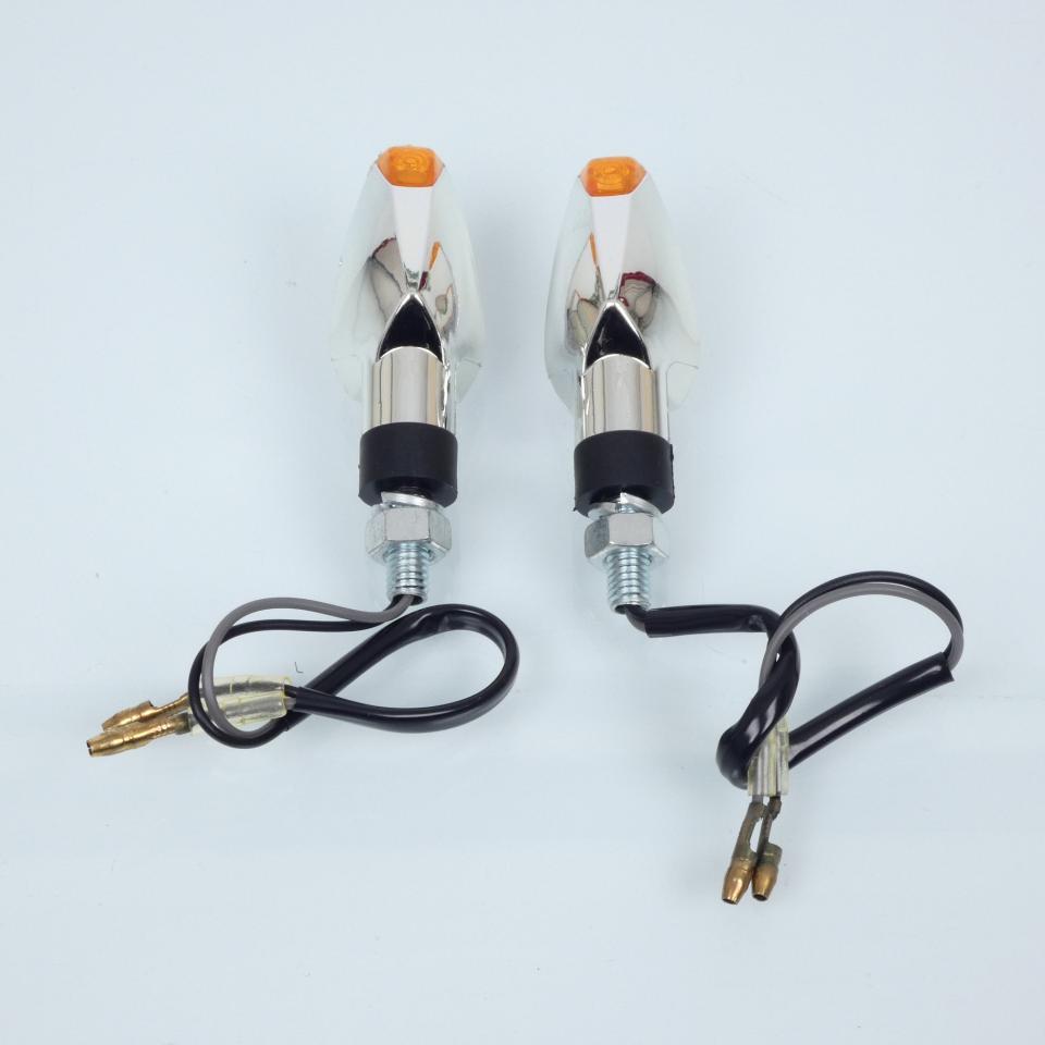 Mini clignotant LED 12V One chromé pour moto deux roues / homologué CE Neuf