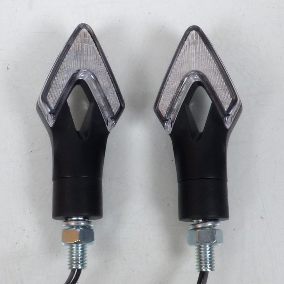 Paire de clignotant à led transparent One Stelvio Nere 8 homologué pour moto Neuf