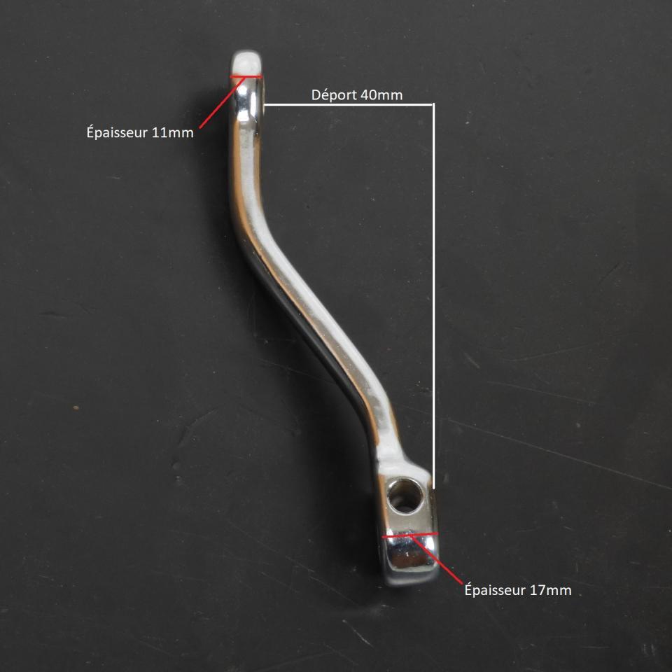 Paire de manivelles de pédalier bras de pédale chromée 145mm mobylette MBK 51