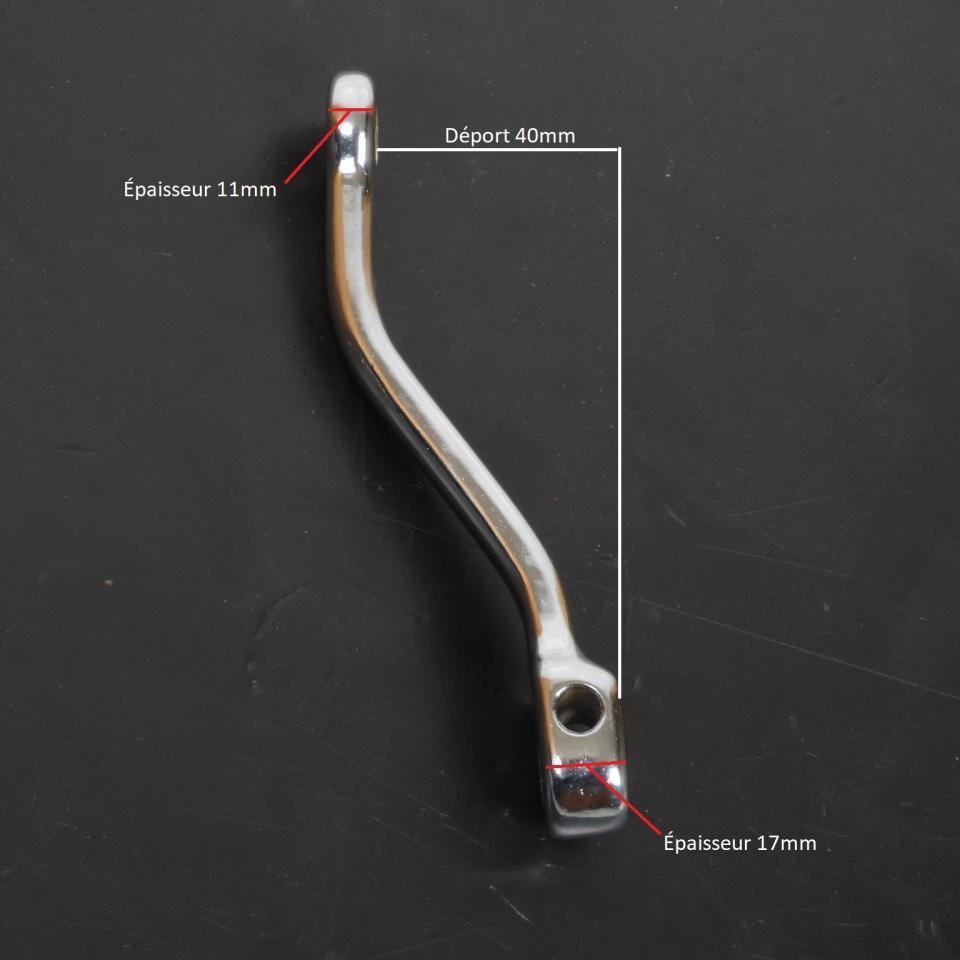 Paire de manivelles de pédalier bras de pédale chromée 145mm mobylette MBK 51