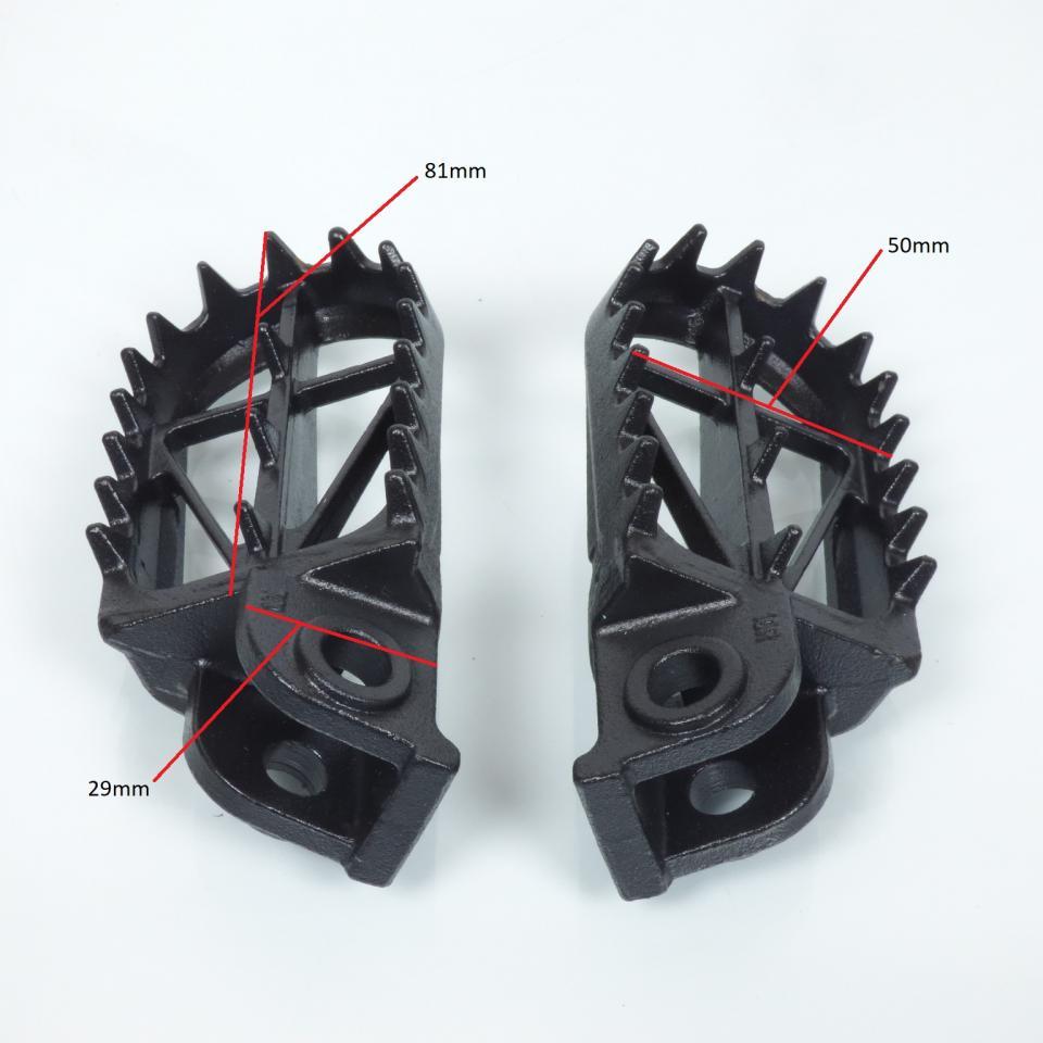 Cale pied DRC pour Deux Roues KTM 125 1998 à 2016 RP large 50mm hauteur bas -5mm Neuf