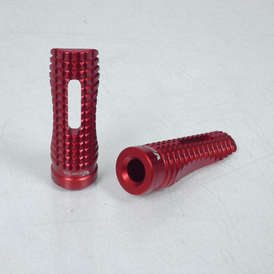 Paire Cale pied Vparts pour moto 050000700.NG40 Rouge Neuf