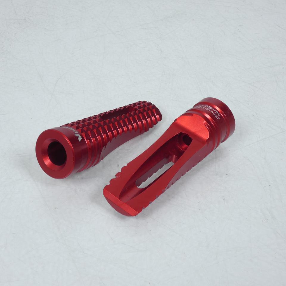 Paire Cale pied Vparts pour moto 050000700.NG40 Rouge Neuf
