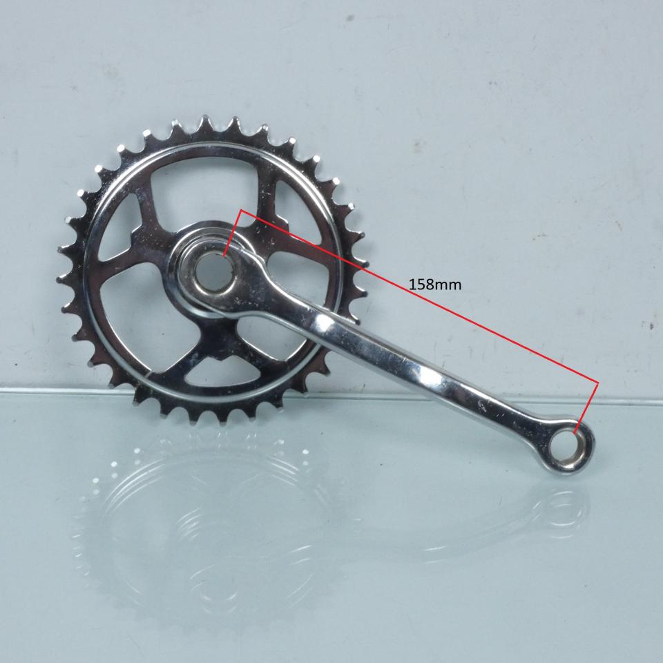 Paire de bras de pédale manivelle de pédalier pour mobylette MBK 88 32 dents