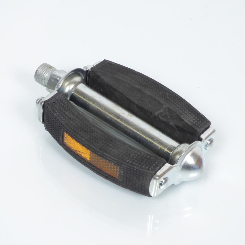 Paire de pédale vintage noir avec catadioptre pour vélo 9/16 pouces Ø14.3mm
