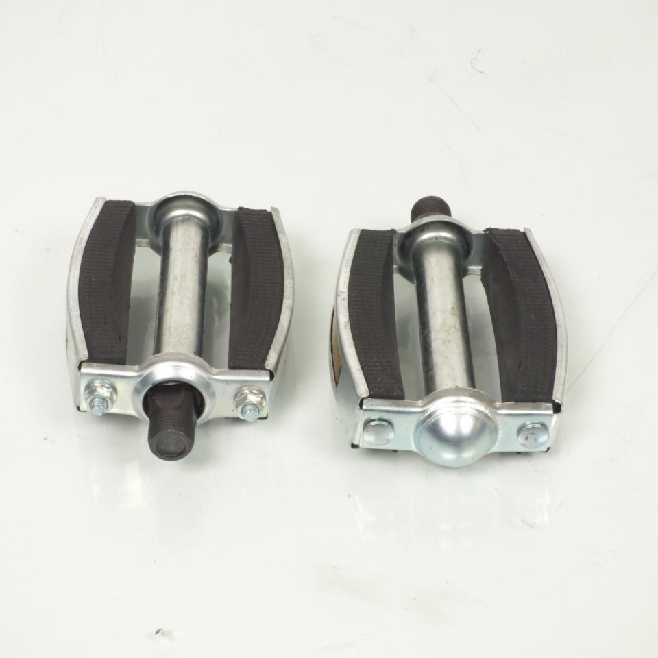 Paire de pédales noire avec catadioptres filetage 9/16 Ø14.3mm pour Solex vélo