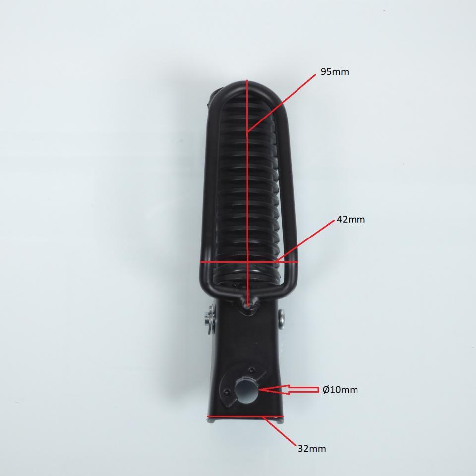 Cale pied rond noir type origine pour moto Honda 75 NSR Diamètre 10mm Neuf
