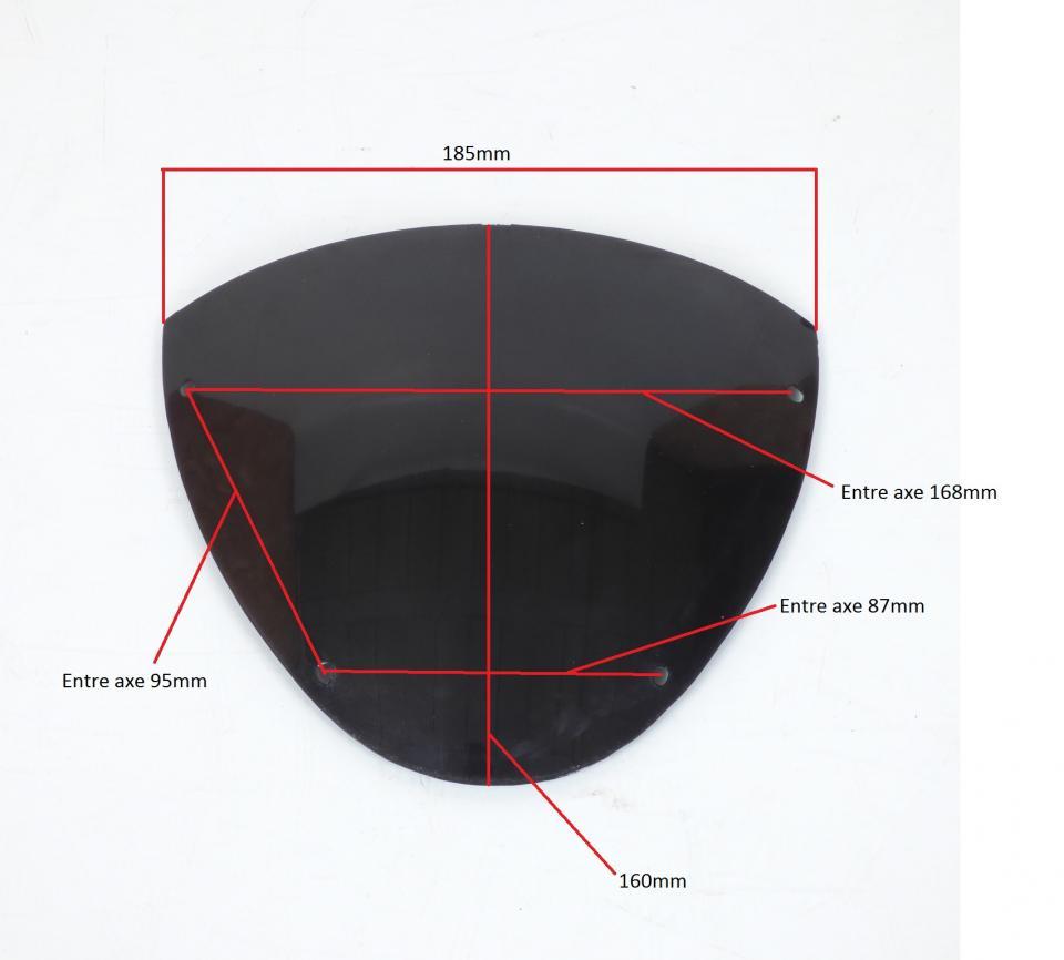 Bulle et saut de vent pour Moto Enfant Pocket bike 50 Pista noir opaque Neuf