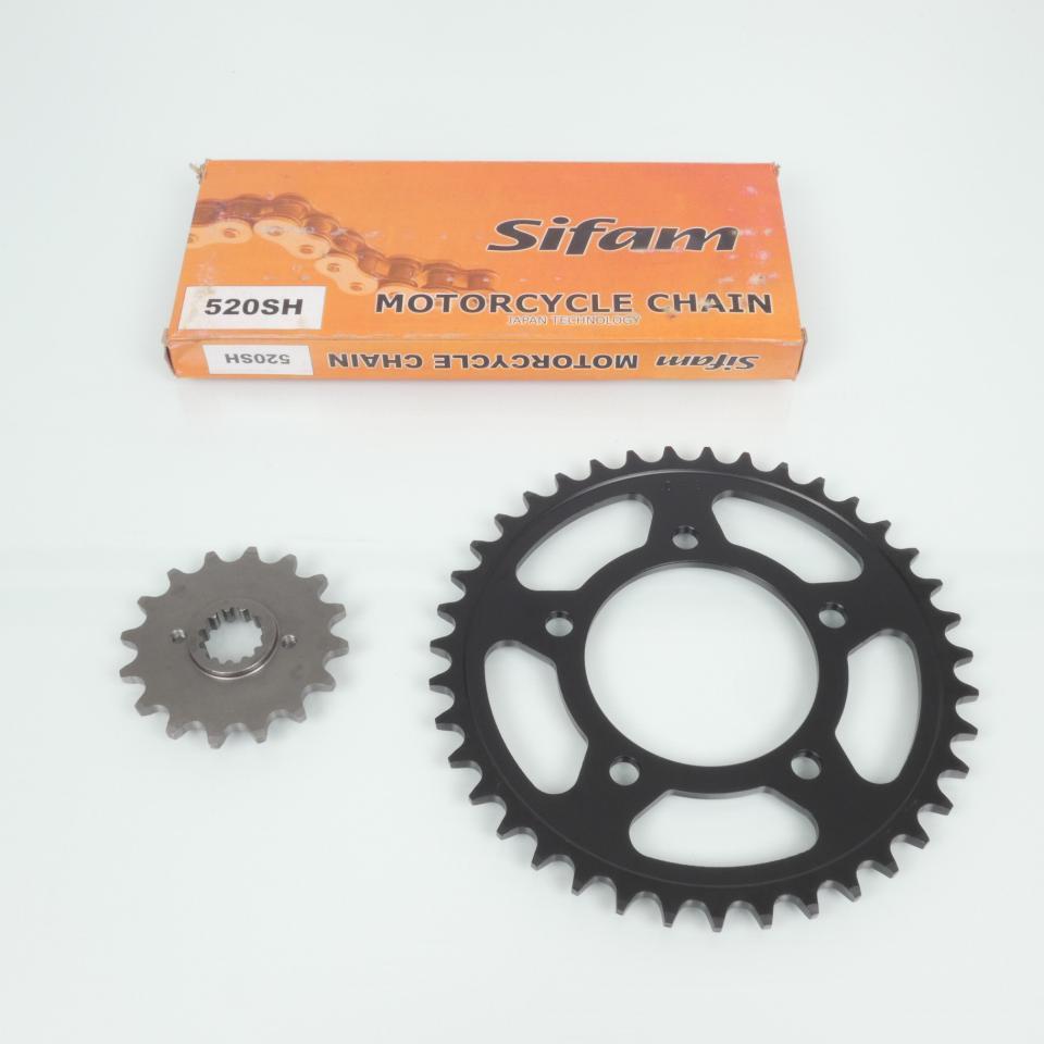 Kit chaîne Sifam pour Moto Suzuki 500 GS 2001 à 2007 16X39 pas 520 Neuf