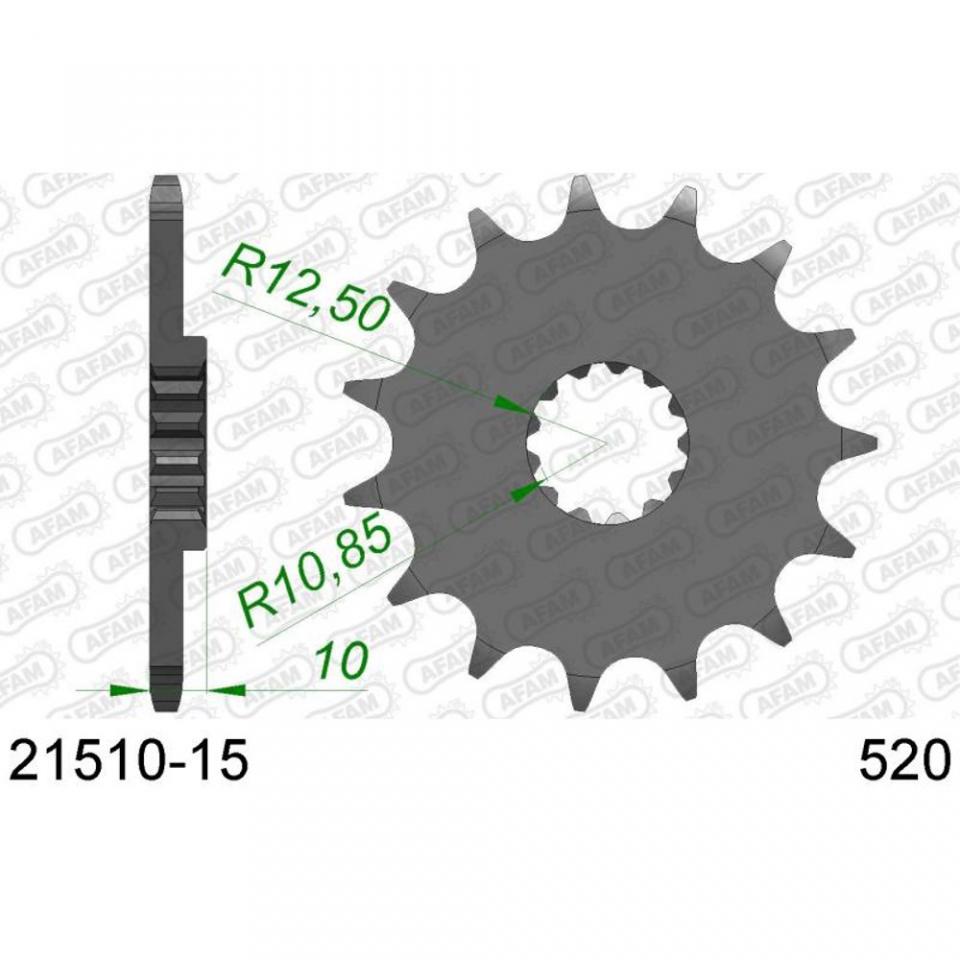 Kit chaîne Afam pour Moto Aprilia 650 Pegaso Ie 2007 à 2010 Neuf