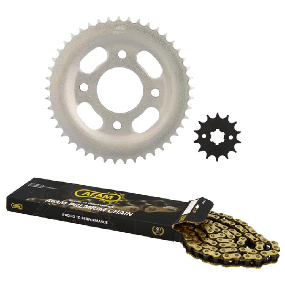 Kit chaîne Afam pour Moto ORCAL 125 Astor 2017 à 2019 Neuf