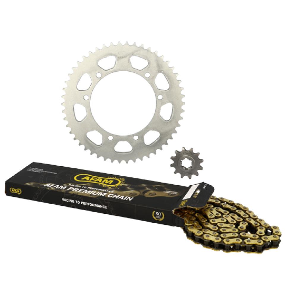 Kit chaîne Afam pour Moto Suzuki 50 RMX 1996 à 2003 Neuf