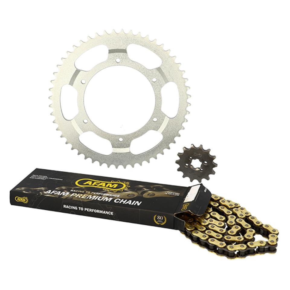 Kit chaîne Afam pour Moto Derbi 50 GPR 2000 à 2002 Neuf
