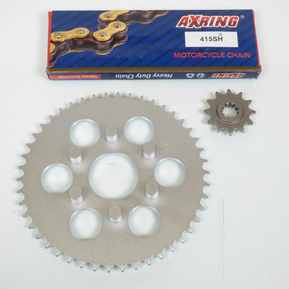 Kit chaîne Axring pour Moto Aprilia 50 Classic 1993 à 2001 12X46 pas 415 Neuf