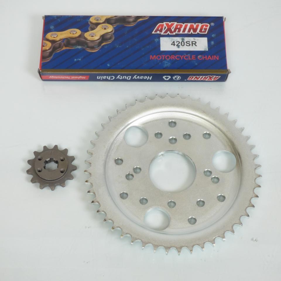 Kit chaîne Axring pour Deux Roues Derbi 50 Fenix 1997 13X48 pas 420 Neuf