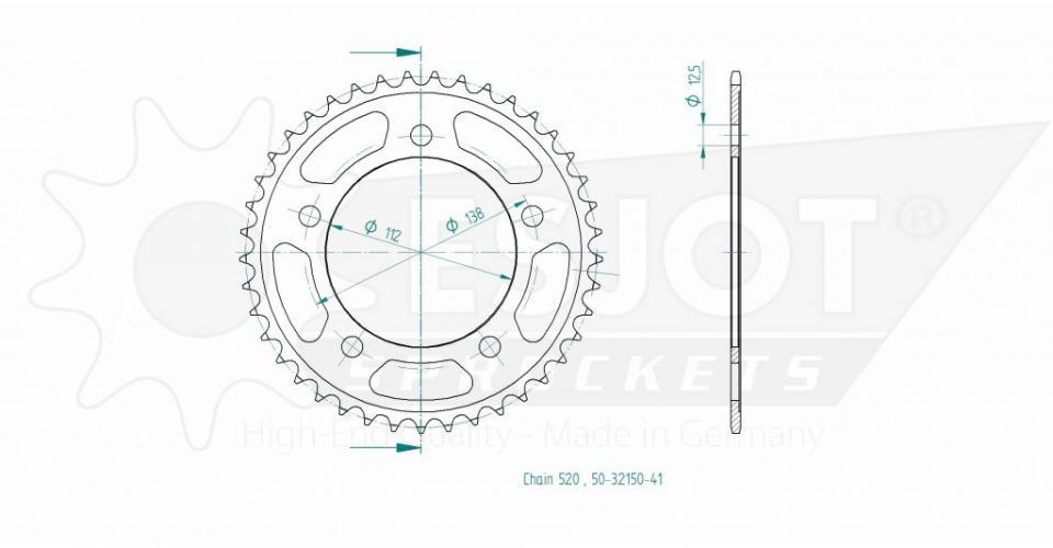 Kit chaîne Axring pour Moto Honda 500 CB ABS 2018 à 2021 Neuf