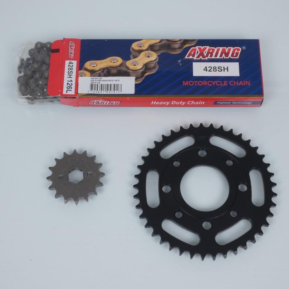 Kit chaîne Axring pour moto Kymco 125 Zing 1996 à 2007 16x41 P428 Al 58mm Neuf