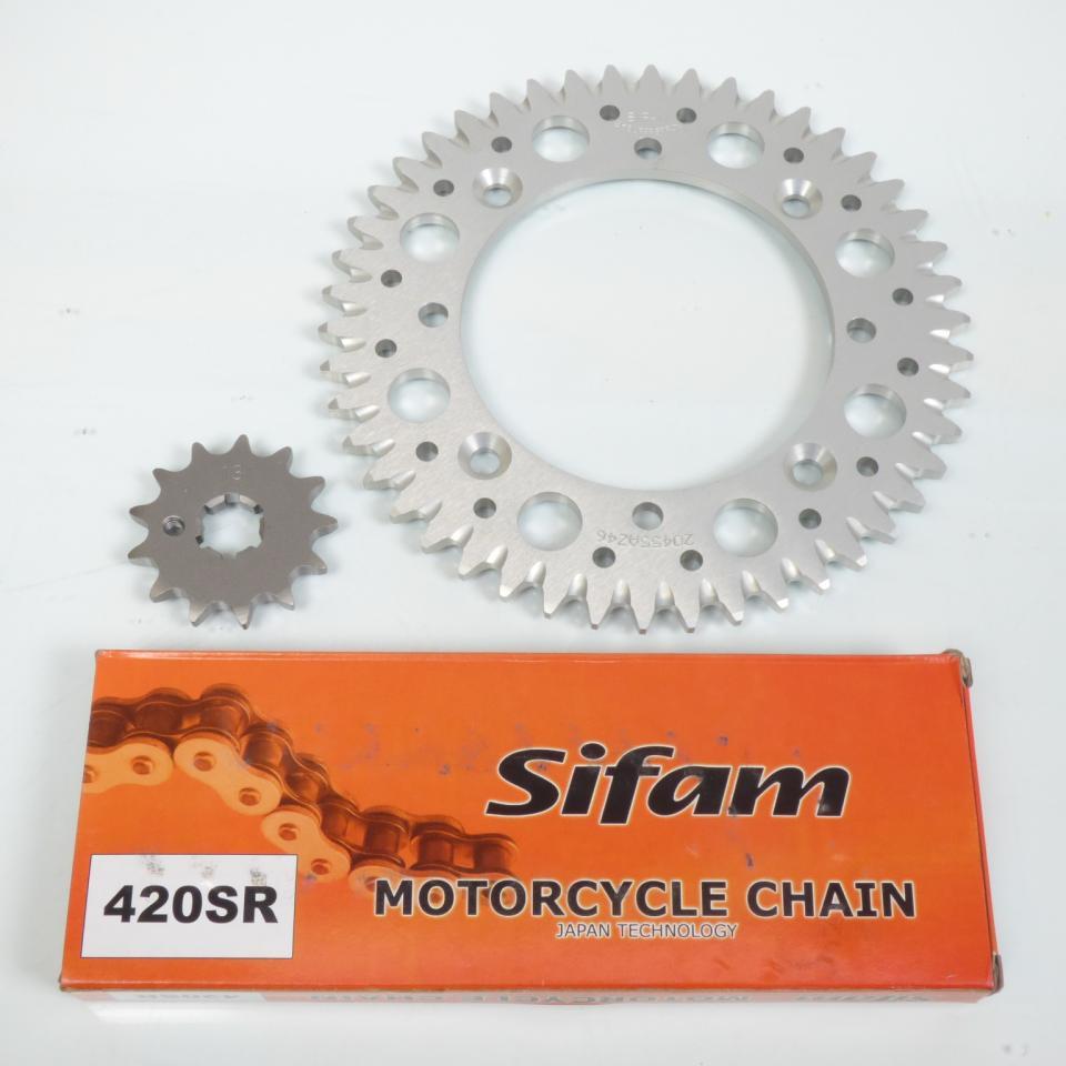 Kit chaîne Sifam pour Moto Kawasaki 65 KX 2000 à 2023 13X46 Neuf