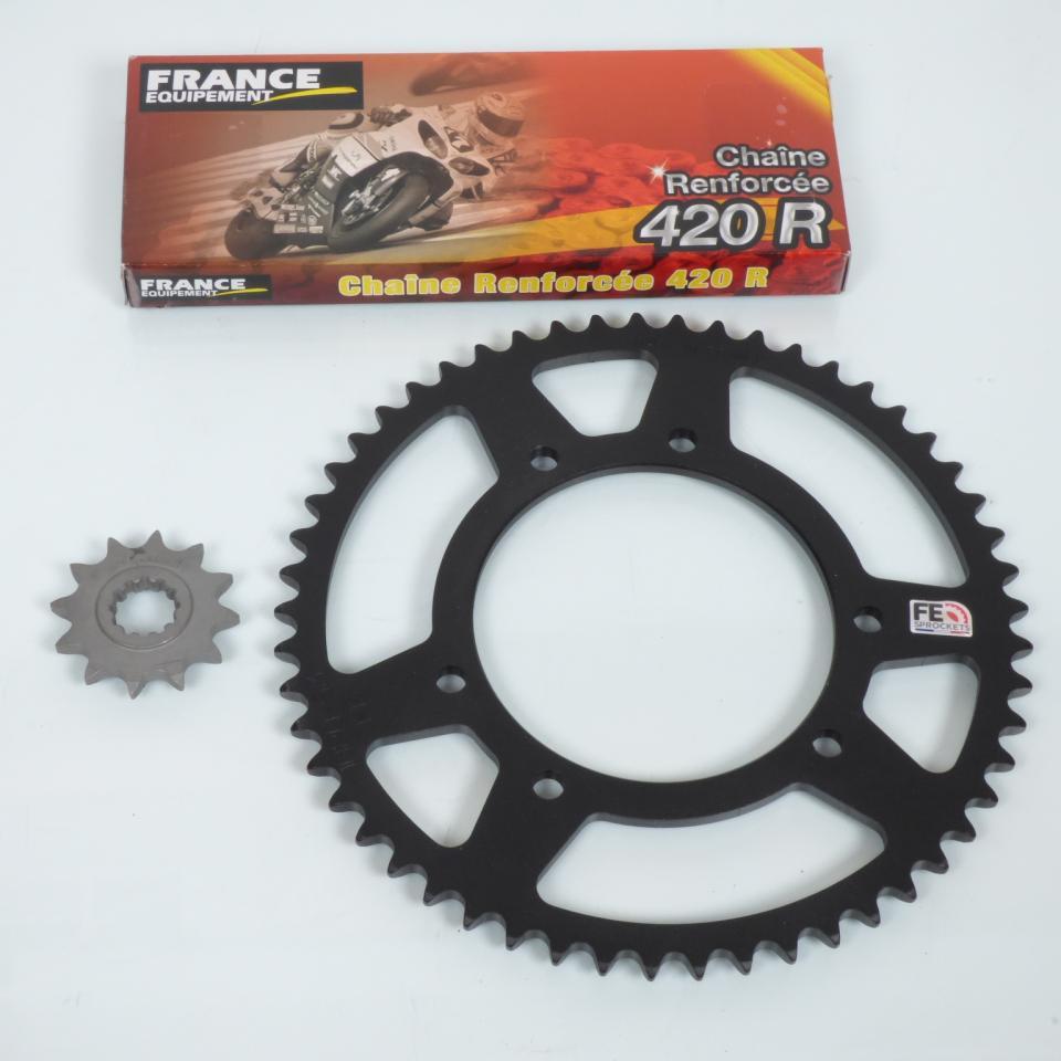 Kit chaîne FE 12x53 pas 420 pour moto Yamaha 50 DTR 2007 à 2008 Neuf