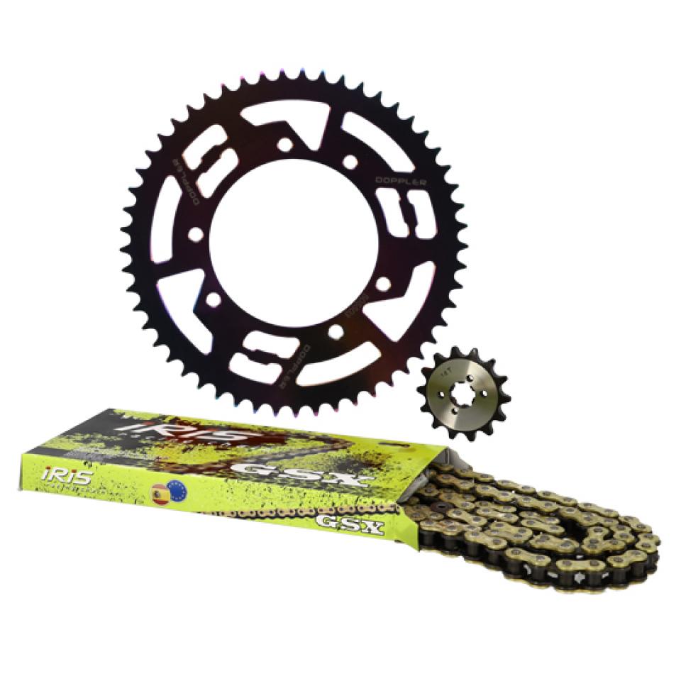 Kit chaîne Doppler pour Moto Derbi 50 Senda R X-Race Après 2000 Neuf