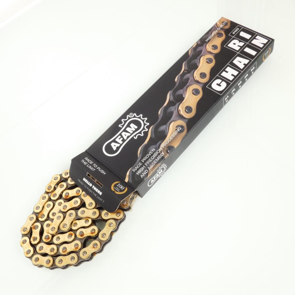 Kit chaîne Afam pour moto Peugeot 50 XP6 2004 à 2005 11x52 pas 420 126L Neuf