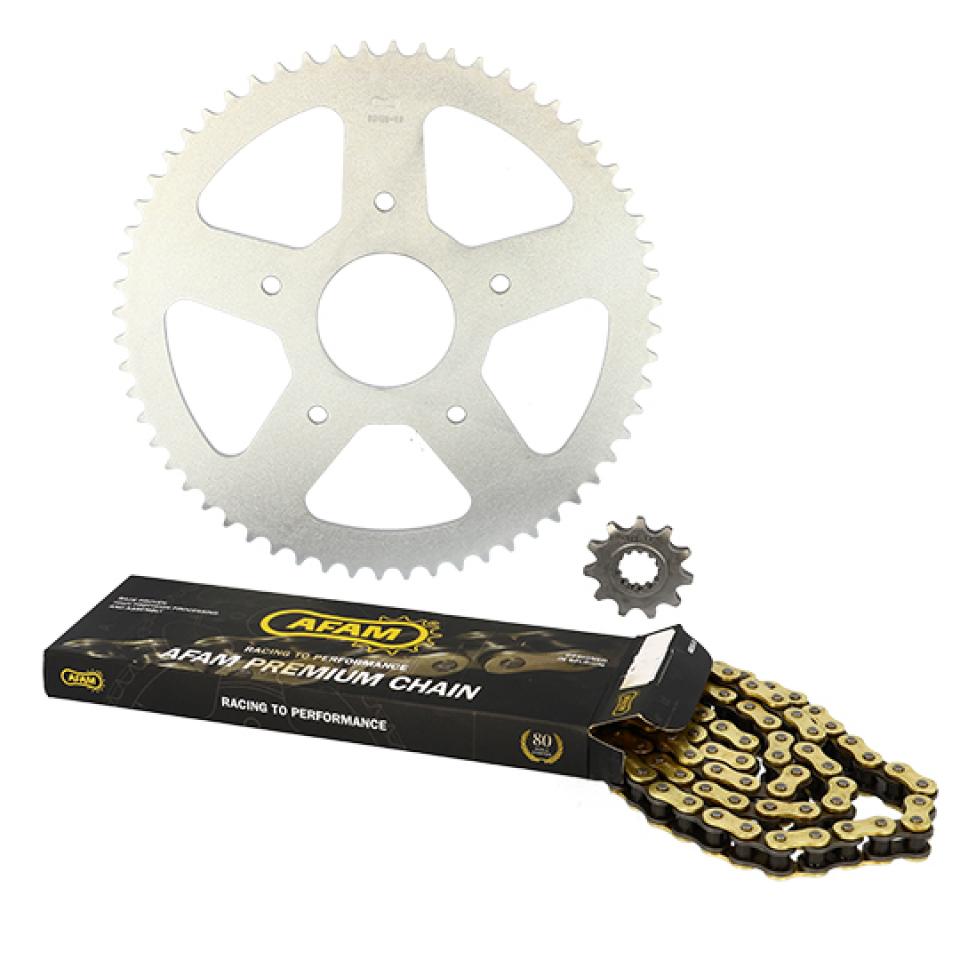 Kit chaîne Afam pour Moto Peugeot 50 XR7 2008 à 2012 Neuf
