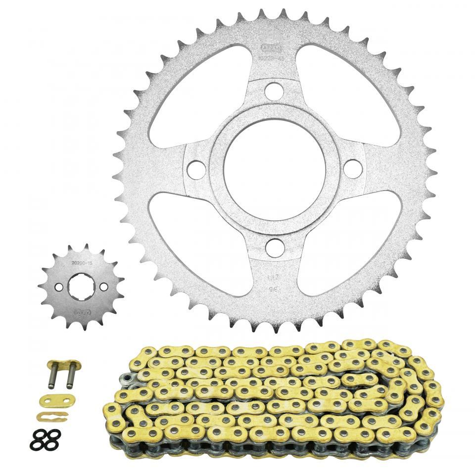 Kit chaîne Afam pour Moto Daelim 125 Daystar 2 2008 à 2012 Neuf