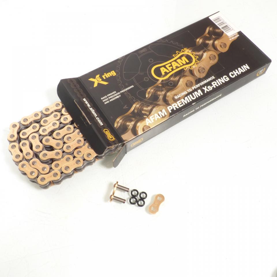 Kit chaîne Afam pour moto Kawasaki 650 Er6-N 2005 à 2016 15x46 pas 520 Neuf